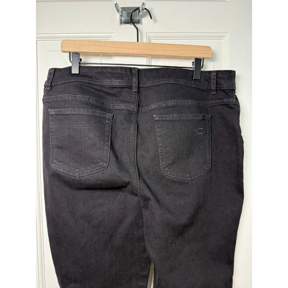Chico's Women's Black Straight Leg Demin Jeans Size 2.5 Short - EUC - Picture 5 of 11